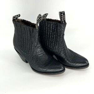 PADILLA Black 8" Midi's Western Dress Cowgirl boots‎ US Women's Size 7.5